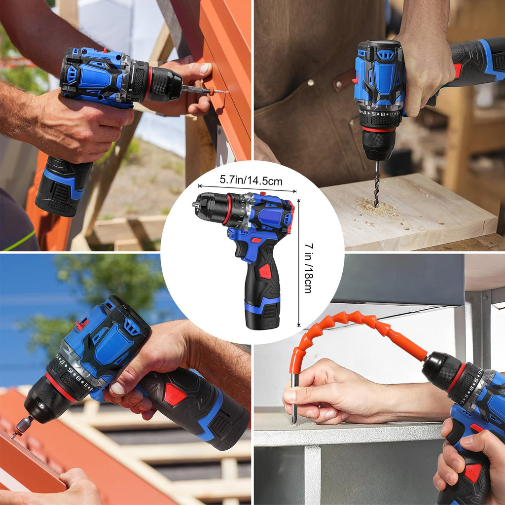 Visseuse Perceuse Brushless A Batterie 16.8V POWERBLU